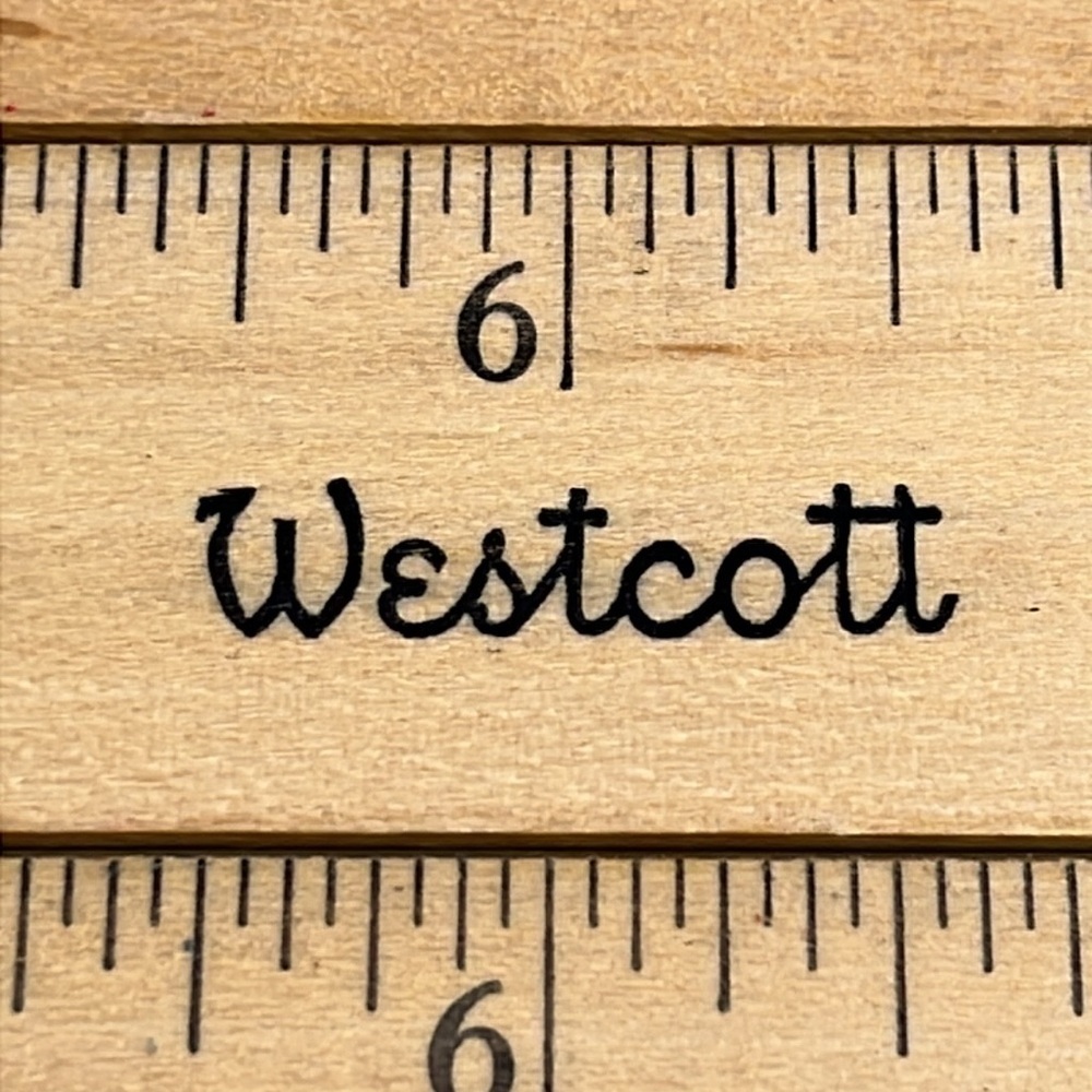 Wooden Rulers Made in the USA Inches, Centimeters, Decimeters Vintage